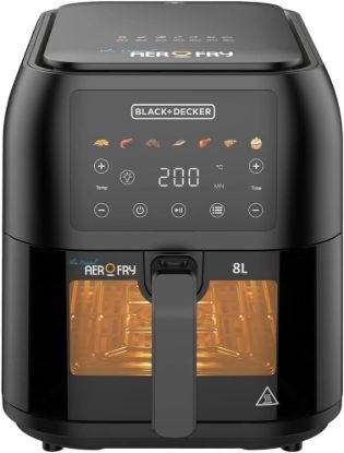 سرخ‌کن بلک اند دکر SAF80W-B5 | ظرفیت ۸ لیتر، ۱۷۰۰ وات، کنترل لمسی دیجیتال - سایت خرید بندر