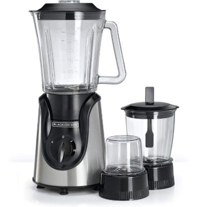 مخلوط کن بلک اند دکر مدل BX600G-B5 | ۶۰۰ وات، پارچ شیشه‌ای ۱.۵ لیتر، سه‌کاره - سایت خرید بندر